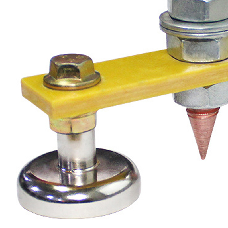 Sheet Metal Repair Machine Welding Magnet Head Magnetic Welding Support Ground Clamp Strong Magnetism Large Suction Copper Tail