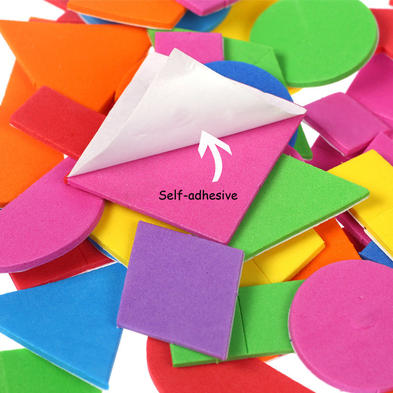 Foam Paper Manual DIY Production Kids Toys Sponge Patch Self Adhesive Multicolor Children Sticker Kindergarten