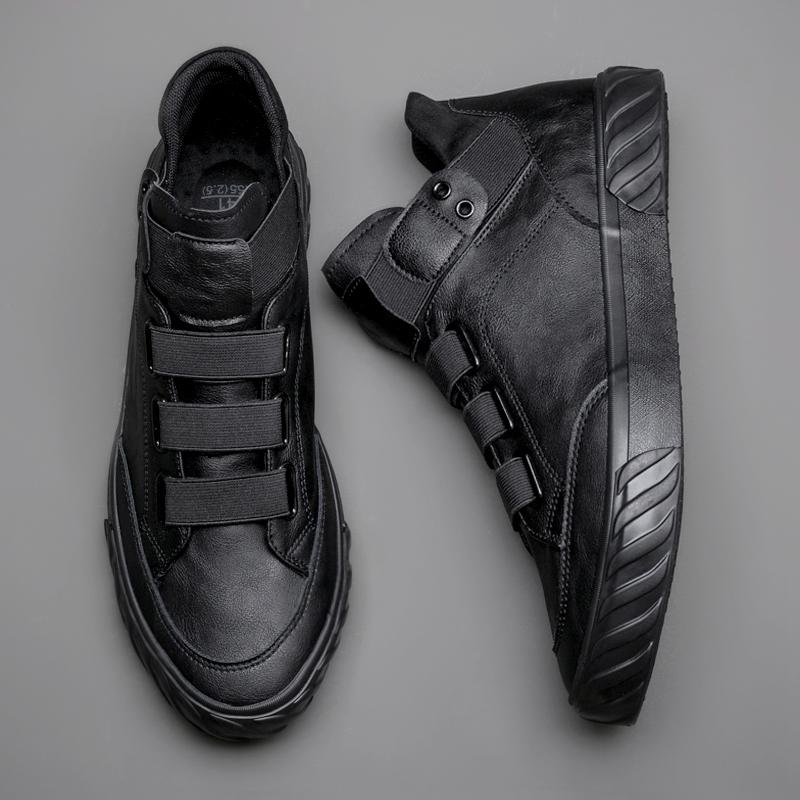 Dress Shoes Brand Men's Leather Korean Trend Comfortable Loafer Men British Fashion High Top Sneakers Moccasins, Black white
Dress Shoes Brand Men's Leather Korean Trend Comfortable Loafer Men British Fashion High Top Sneakers Moccasins, Black white