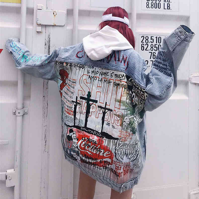 Women's Jackets Female harajuku-style jean jacket, long sleeve jacket with open back, street fashion nzy161, , 0AJ8, 1# shoe box
Women's Jackets Female harajuku-style jean jacket, long sleeve jacket with open back, street fashion nzy161, , 0AJ8, 1# shoe box