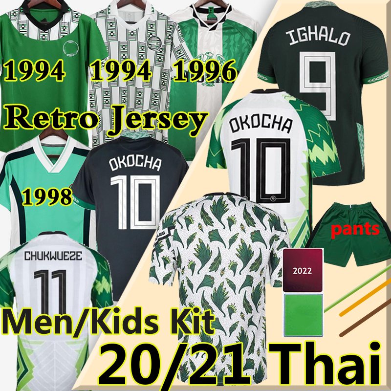 Nigeriano Okechukwu retro soccer jerseys 1994 96 98 maillot de foot 2021 IGHALO OKOCHA AHMED MUSA Ndidi MIKEL IHEANACHO men kids kit Football shirt, 20/21 home kids
Nigeriano Okechukwu retro soccer jerseys 1994 96 98 maillot de foot 2021 IGHALO OKOCHA AHMED MUSA Ndidi MIKEL IHEANACHO men kids kit Football shirt, 20/21 home kids