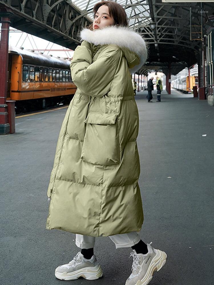 Women' Down & Parkas Cotton-padded Long Parka Hooded Thick Big Fur Large Size Loose Warm Cotton Jacket Snow Outwear Coat Winter Clothes, Blue
Women' Down & Parkas Cotton-padded Long Parka Hooded Thick Big Fur Large Size Loose Warm Cotton Jacket Snow Outwear Coat Winter Clothes, Blue