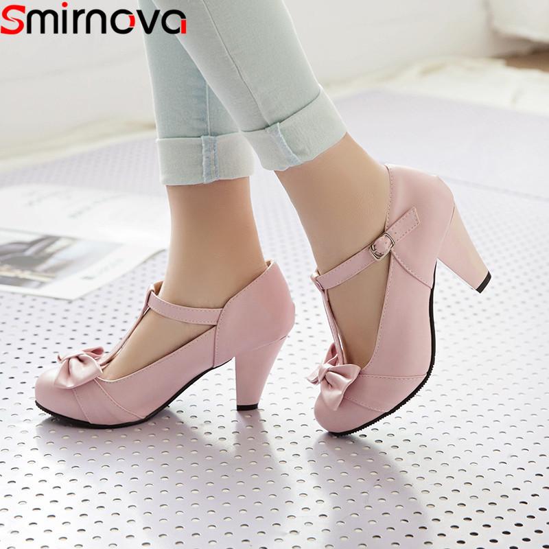 Dress Shoes Smirnova Plus Size 34-47 Fashion Pumps Women Round Toe Buckle High Heels Woman T+Strap Ladies Prom Weding 2021, Black
Dress Shoes Smirnova Plus Size 34-47 Fashion Pumps Women Round Toe Buckle High Heels Woman T+Strap Ladies Prom Weding 2021, Black