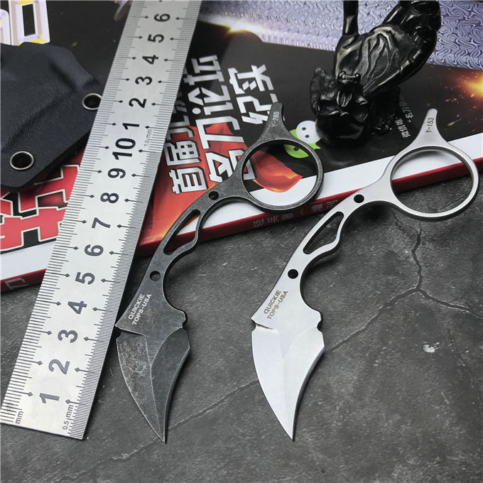

Mini Karambit Knife CSGO Pocket Outdoor Camping Hunting Survival Knives Tactical Military Tool 5Cr13Mov Steel Utility EDC Self Defense Knifes with Kydex Sheath