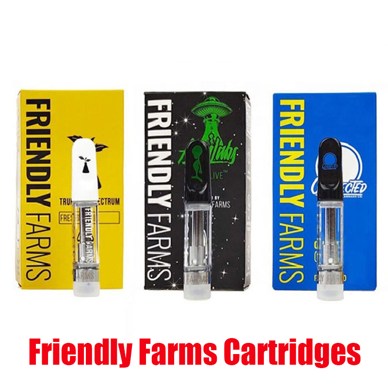 Premium Friendly Farms Cartridges Atomizers 0.8 1.0ml Empty Ceramic Glass Thick Oil Vape Carts Dab Pen Vaporizer For 510 Thread Battery
Premium Friendly Farms Cartridges Atomizers 0.8 1.0ml Empty Ceramic Glass Thick Oil Vape Carts Dab Pen Vaporizer For 510 Thread Battery