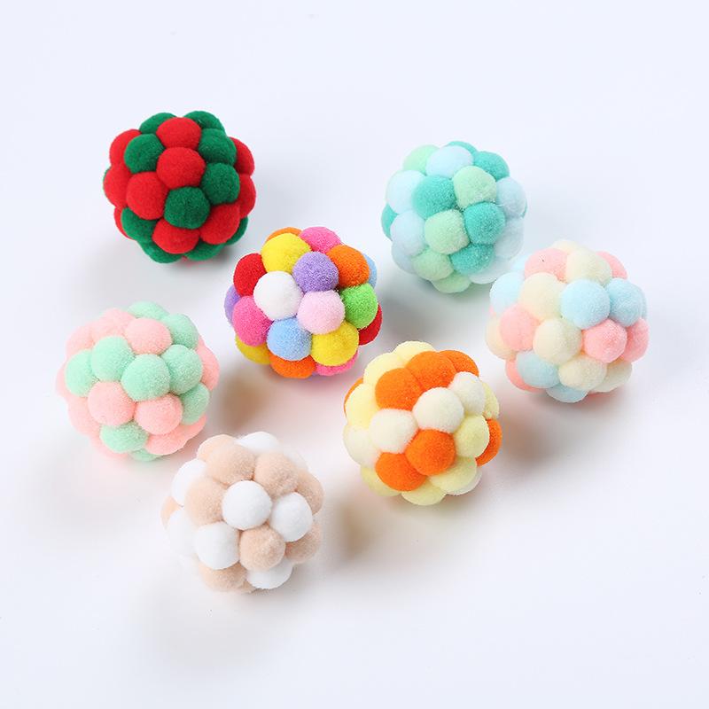 Cat Toys Pet Toy Colorful Handmade Bouncy Ball Kitten Plush Bell Mouse Planet Interactive Supplies
Cat Toys Pet Toy Colorful Handmade Bouncy Ball Kitten Plush Bell Mouse Planet Interactive Supplies