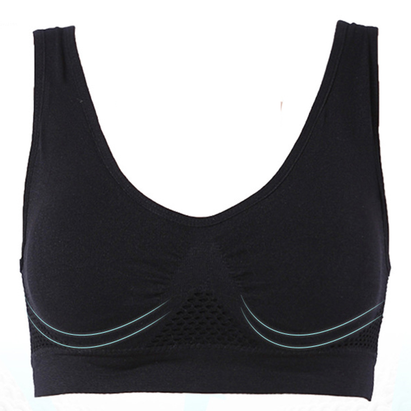 Plus Size Bra Seamless Vest Bra With Pads Big Size 5XL 6XL Push Up Bralette Bras For Women Vest Wireless Active Brassiere Bra 210515