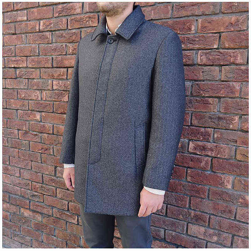 Mu Yuan Yang Wool Coat For Men Casual Woolen Coats Male Clothing Men's Jackets Single Breasted Overcoat 5XL 6Xl 7XL Plus Size 211122