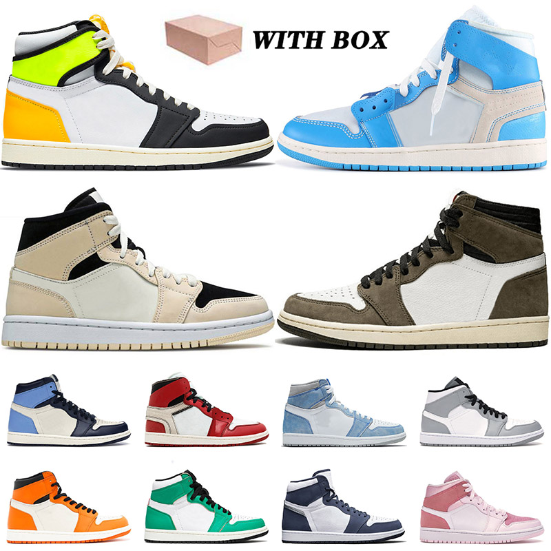 WITH BOX 1 1s Basketball Shoes Mid Barely Orange Travis Cactus Jack Jumpman White Chicago Obsidian off UNC Mens Women Trainers Sneakers 36-46
WITH BOX 1 1s Basketball Shoes Mid Barely Orange Travis Cactus Jack Jumpman White Chicago Obsidian off UNC Mens Women Trainers Sneakers 36-46