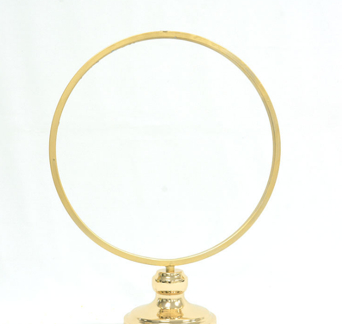 2021 Wedding Props Christmas Party Decoration Wrought Iron hoop Circle Round Ring Arch Backdrop Stand Flower Arrangement Shelf