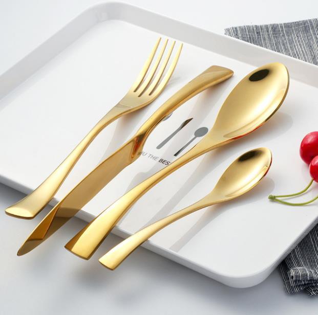 Dinnerware Sets Luxury Stylish Tableware Set Flatware Cutlery Stainless Steel 304 Utensils Kitchen Include Knife Fork Spoon 3 Colors
Dinnerware Sets Luxury Stylish Tableware Set Flatware Cutlery Stainless Steel 304 Utensils Kitchen Include Knife Fork Spoon 3 Colors