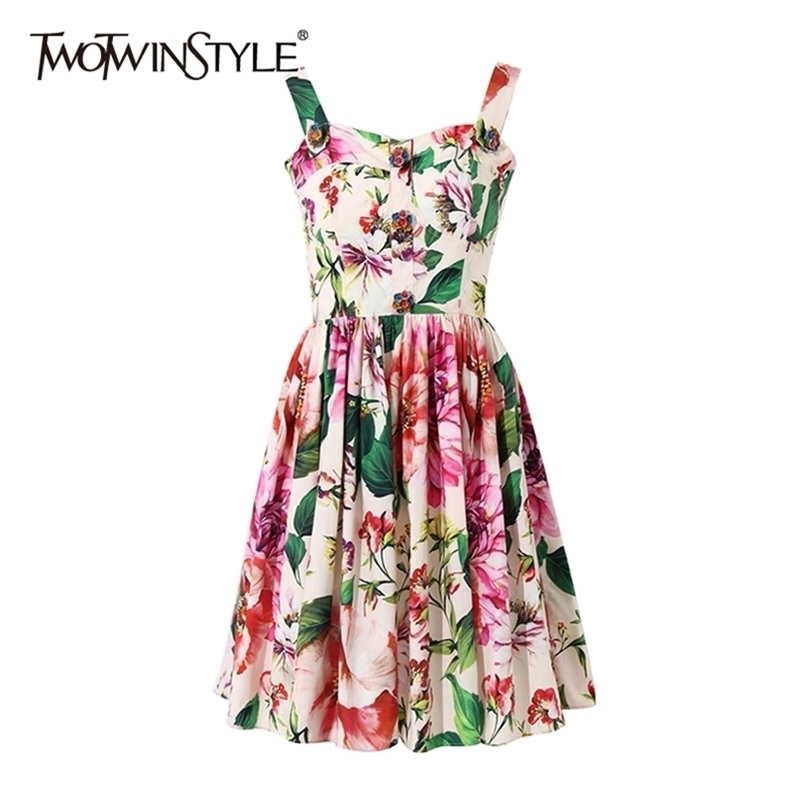 Elegant Print Summer Dress Women Square Collar Sleeveless Spaghetti Strap High Waist Ruched Midi Dresses For Female 210520, As picture
Elegant Print Summer Dress Women Square Collar Sleeveless Spaghetti Strap High Waist Ruched Midi Dresses For Female 210520, As picture