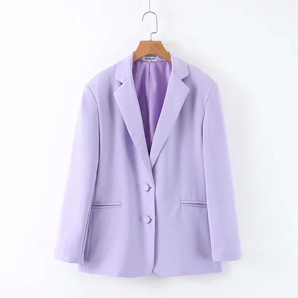 BBWM Vintage Elegant Women Taro Purple jacket Fashion Female Work Suit Turn-Down Single-Breasted Coat Chic Top Casual Casaco 210520
BBWM Vintage Elegant Women Taro Purple jacket Fashion Female Work Suit Turn-Down Single-Breasted Coat Chic Top Casual Casaco 210520