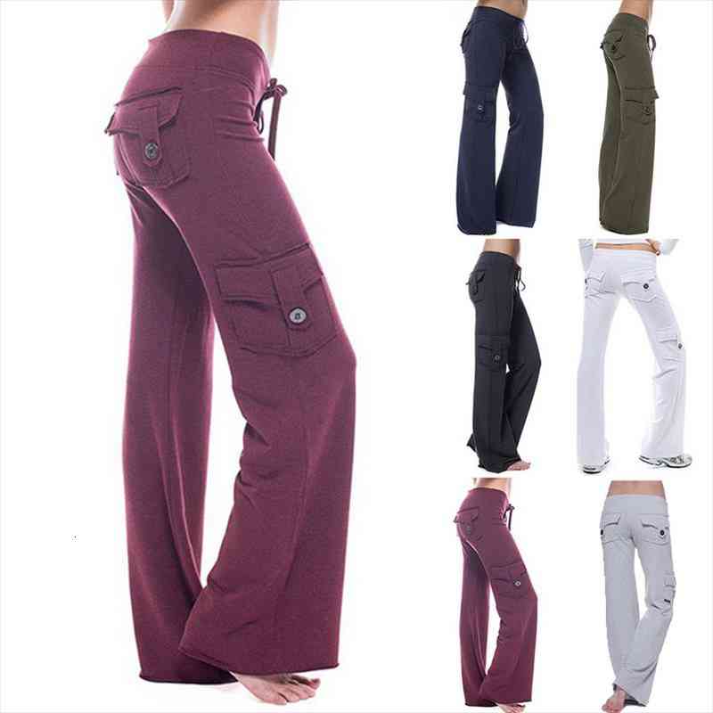 High Waist Pants Solid Color Elastic Long Trousers Casual With Button Multi Womens Pockets Wide Leg Harajuku Y2k, Black;white
High Waist Pants Solid Color Elastic Long Trousers Casual With Button Multi Womens Pockets Wide Leg Harajuku Y2k, Black;white
