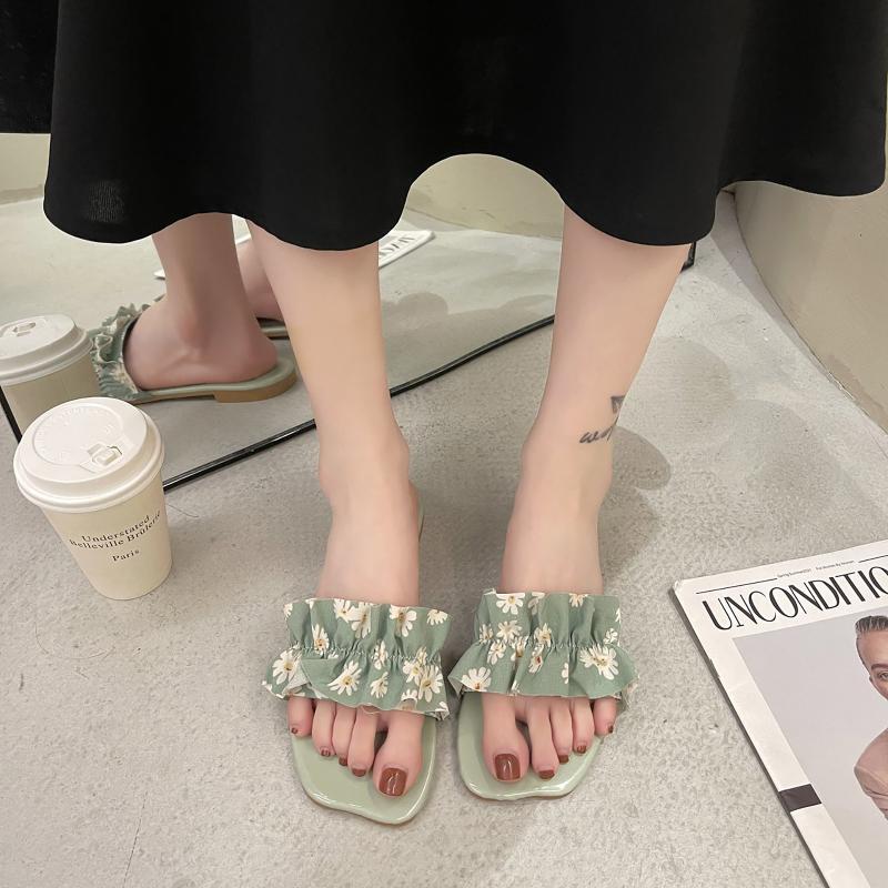 Sandals Women Summer Printing Shoe Beach Slides Retro Mules Flat Slipper Outdoor Home Women's Non-slip #, Green
Sandals Women Summer Printing Shoe Beach Slides Retro Mules Flat Slipper Outdoor Home Women's Non-slip #, Green