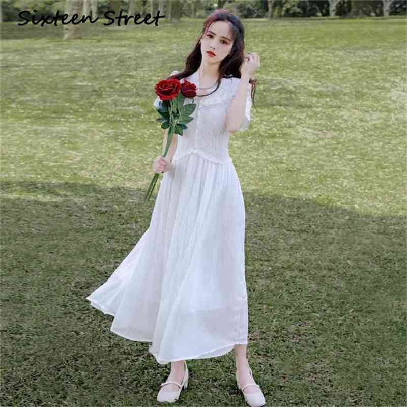 Long Dresses Women White Chiffon and Lace Maxi V-Neck Short Sleeve Ankle-Length Party Elegant Summer 210603, Blue
Long Dresses Women White Chiffon and Lace Maxi V-Neck Short Sleeve Ankle-Length Party Elegant Summer 210603, Blue
