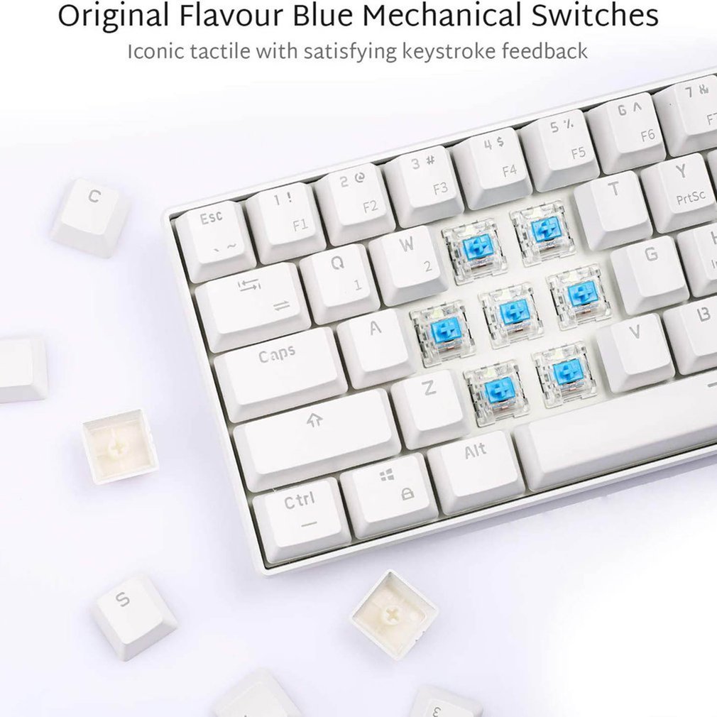 Rk61 Professional Backlight Keyboard Ergonomic Usb Wired Gamer Led Gaming Gamer Keyboard for Pc Computer