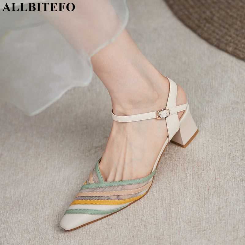 ALLBITEFO Mixed Colors Design Expose The Heel Genuine Leather Women Heels Sandals Comfortable Fashion Party Girls Shoes Sandals 210611, As picture
ALLBITEFO Mixed Colors Design Expose The Heel Genuine Leather Women Heels Sandals Comfortable Fashion Party Girls Shoes Sandals 210611, As picture