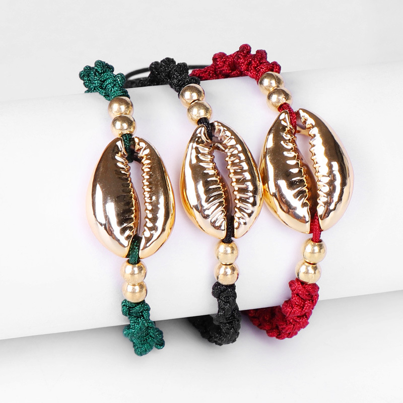 Handmade Colorful Wave knot Gold and Silver Shell Charm Bracelet Adjustable Friendship Bracelets
Handmade Colorful Wave knot Gold and Silver Shell Charm Bracelet Adjustable Friendship Bracelets