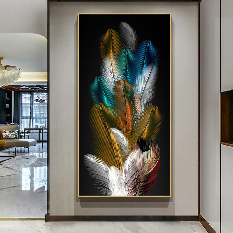 Modern Canvas Prints Golden Feather Nordic Poster Wall Art Pictures for Living Room Abstract Cuadro Home Decor Wall Paintings
Modern Canvas Prints Golden Feather Nordic Poster Wall Art Pictures for Living Room Abstract Cuadro Home Decor Wall Paintings