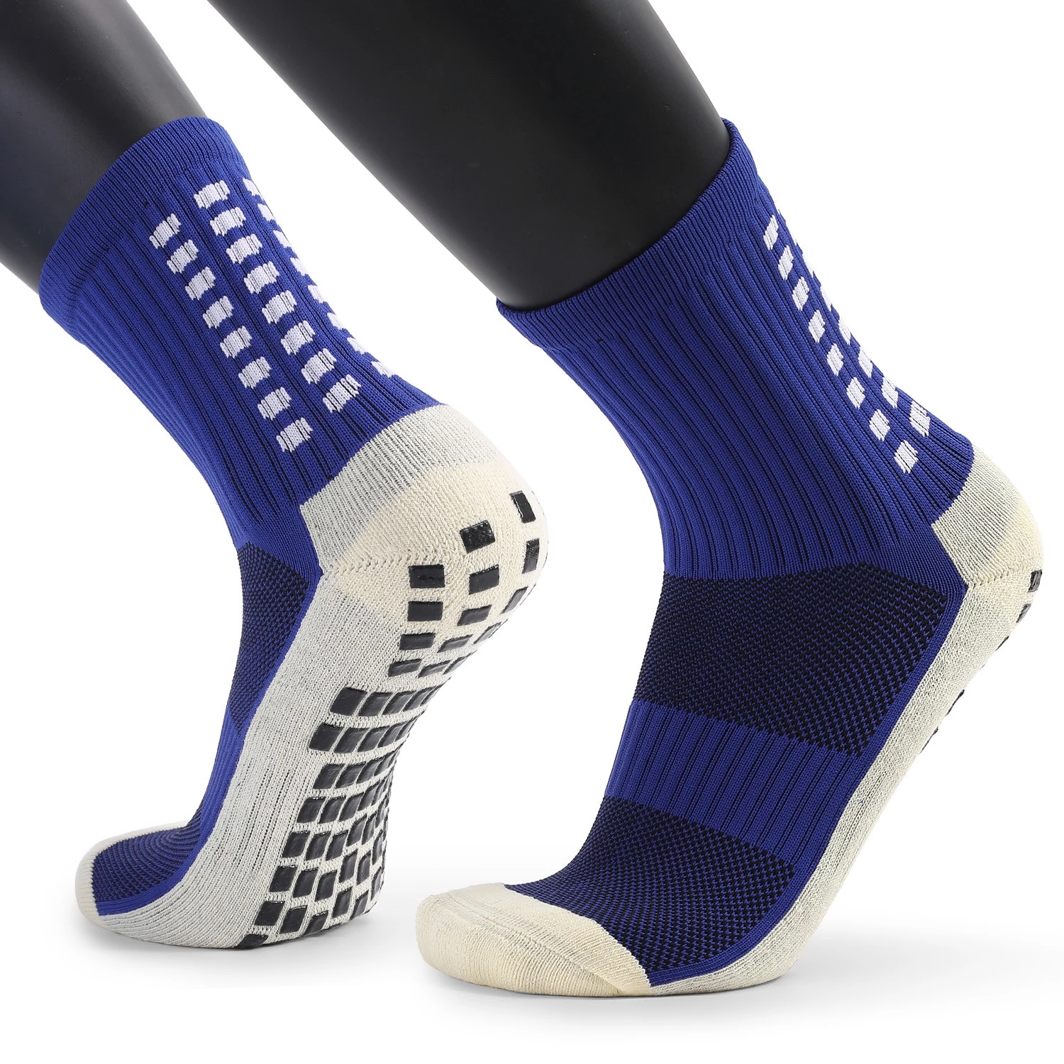 USA stock Men's Anti Slip Football Basketball Socks Athletic Long Socks Absorbent Sports Grip Socks For Basketball Soccer Volleyball Running