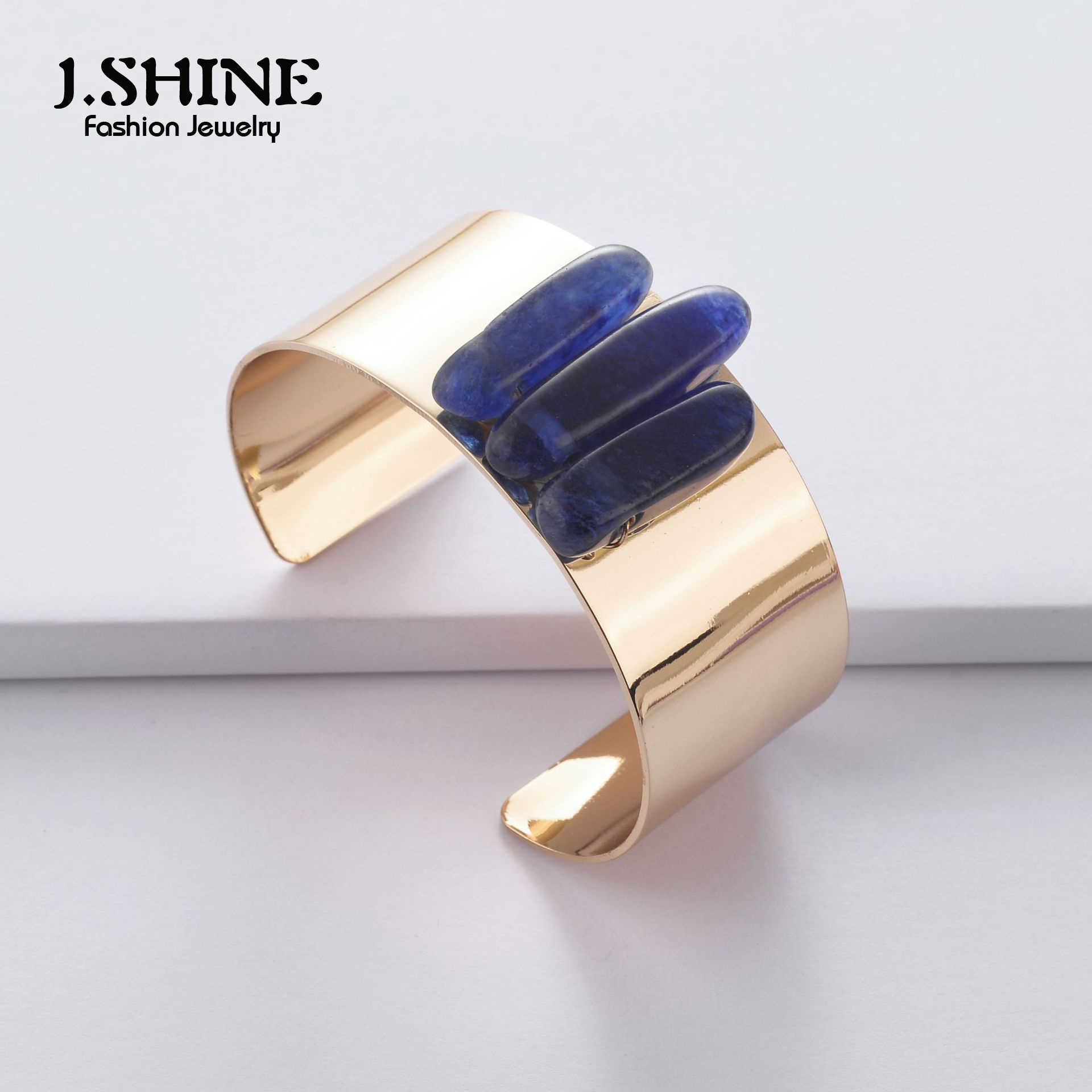 J.shine Punk Style Irregular Natural Stone Wide Gold Silver Color Copper Bangle Cuff for Women Statement Wrist Bangles Jewelry Q0717
J.shine Punk Style Irregular Natural Stone Wide Gold Silver Color Copper Bangle Cuff for Women Statement Wrist Bangles Jewelry Q0717