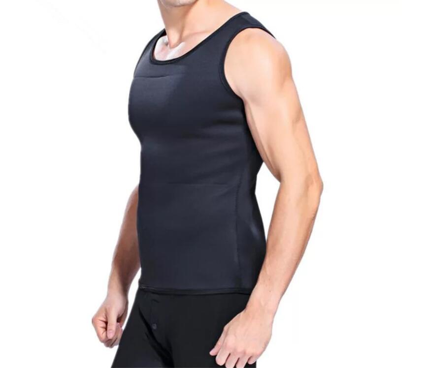 Slimming Belt Men Vest Body Shaper Neoprene Abdomen Fat Burning Shaperwear Waist Sweat Corset