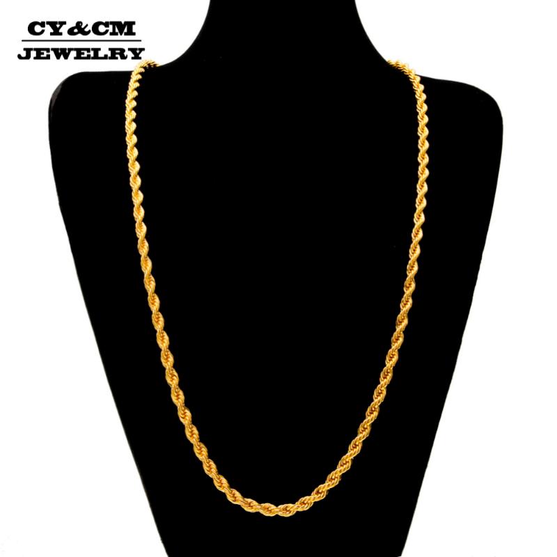 Chains CY&CM 6.5mm Hip Hop Jewelry Punk Rope Chain Iced Out Gold Silver Plated Long Twisted Braided Necklace For Men Women 30"
Chains CY&CM 6.5mm Hip Hop Jewelry Punk Rope Chain Iced Out Gold Silver Plated Long Twisted Braided Necklace For Men Women 30"