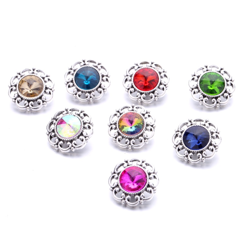 Colorful Rainbow Crystal Vintage Silver Color Snap Button Charms Women Jewelry findings Rhinestone 18mm Metal Snaps Buttons DIY Bracelet jewellery
Colorful Rainbow Crystal Vintage Silver Color Snap Button Charms Women Jewelry findings Rhinestone 18mm Metal Snaps Buttons DIY Bracelet jewellery
