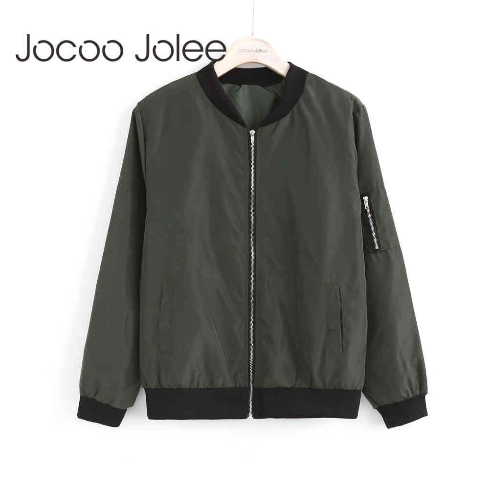 Women Thin Jackets Fashion Basic Bomber Jacket Long Sleeve Coat Casual Windbreaker Stand Collar Slim Outerwear 210428