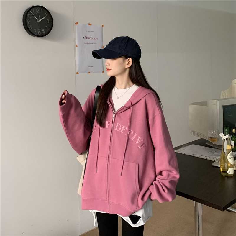 Chic sweater women's 2021 spring and autumn loose Korean version ins tide lazy style BF thin zipper versatile coat2021, Gray
Chic sweater women's 2021 spring and autumn loose Korean version ins tide lazy style BF thin zipper versatile coat2021, Gray