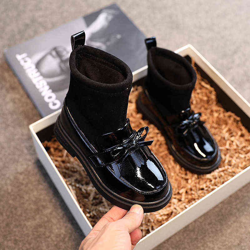 Girls Boots Autumn Single Winter Children Martin Socks Kids Shoes for Party Princess Bow-knot Sweet 211108, Black buckle
Girls Boots Autumn Single Winter Children Martin Socks Kids Shoes for Party Princess Bow-knot Sweet 211108, Black buckle