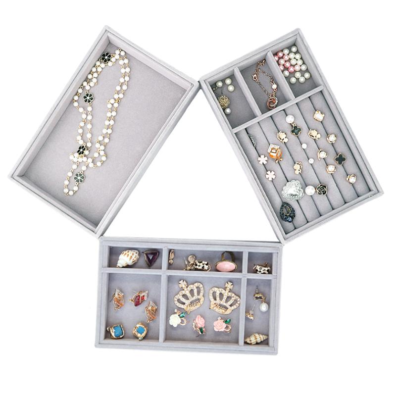 Jewelry Pouches, Bags Gray Velvet Suede Ring Earrings Organizer Display Stand Holder Rack Showcase Storage Tray For Drawer
Jewelry Pouches, Bags Gray Velvet Suede Ring Earrings Organizer Display Stand Holder Rack Showcase Storage Tray For Drawer