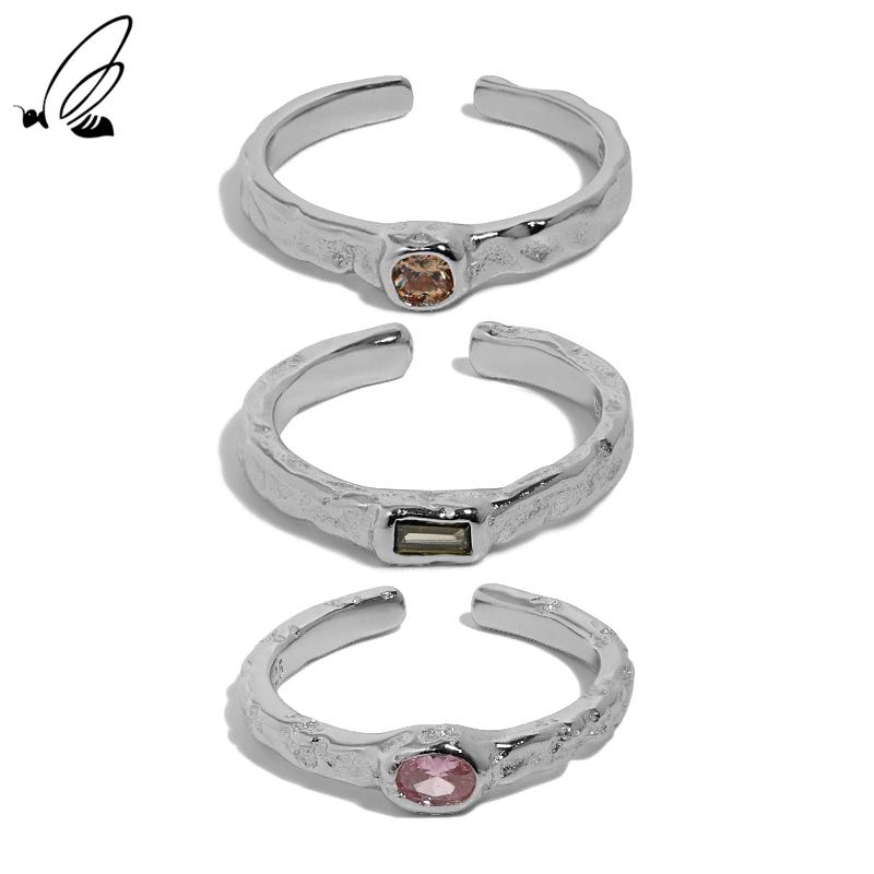 Cluster Rings S'STEEL Sterling Silver 925 Zircon Design Micro Inlaid Opening Ring For Women Gift Personalized Punk 2021 Joias Ouro Jewellery, Golden;silver
Cluster Rings S'STEEL Sterling Silver 925 Zircon Design Micro Inlaid Opening Ring For Women Gift Personalized Punk 2021 Joias Ouro Jewellery, Golden;silver