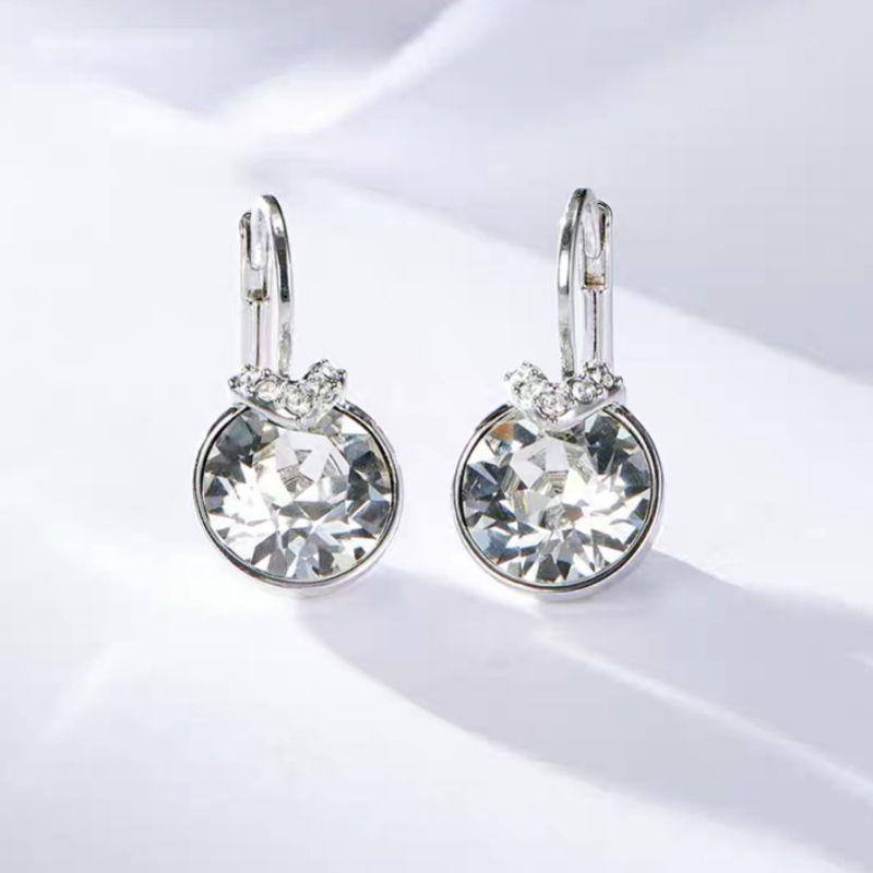 fashion small bella dangle earrings boucle d039oreille femme made with Austria crystal for women wedding party girls jewelery a