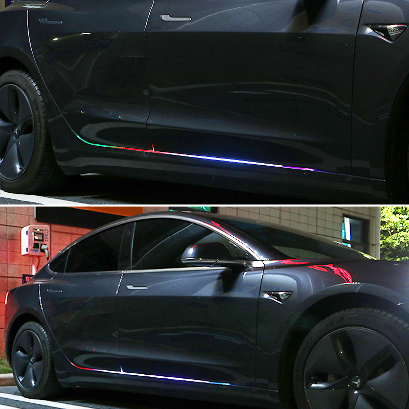 Colorful Car Door Ambient Light LED Strip Lights Pedal Atmosphere Flashing Light Bluetooth App Remote Music Control DIY Auto Interior Exterior Decorat