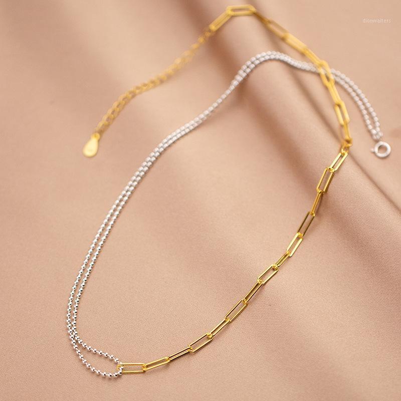 Chains Asymmetry Necklace Authentic REAL. 925 Sterling Silver FINE Jewelry Double Rows Beads Chain & Oval Square C-D8394
Chains Asymmetry Necklace Authentic REAL. 925 Sterling Silver FINE Jewelry Double Rows Beads Chain & Oval Square C-D8394