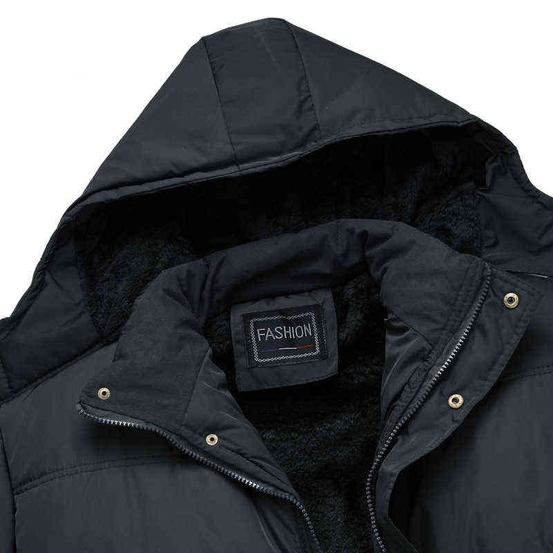 Winter Coat Men Fashion Mens Parkas Thicken Male Thick Warm Coat Parkas Hooded Winter Windproof Man Jacket for Men Clothes Parka 211104