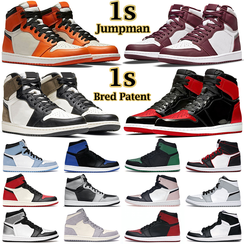 men women basketball shoes 1s Bordeaux Bred Patent Pale Ivory Atmosphere University Blue Pine Green Seafoam mens trainers sports sneakers, 41
men women basketball shoes 1s Bordeaux Bred Patent Pale Ivory Atmosphere University Blue Pine Green Seafoam mens trainers sports sneakers, 41