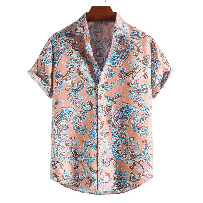 Men's Casual Shirts Ethnic Shirt 2021 Summer Short Sleeve Lapel Button Vacation Beach Vintage Clothes Hawaiian Blouse Chemise Homme, White;black
Men's Casual Shirts Ethnic Shirt 2021 Summer Short Sleeve Lapel Button Vacation Beach Vintage Clothes Hawaiian Blouse Chemise Homme, White;black