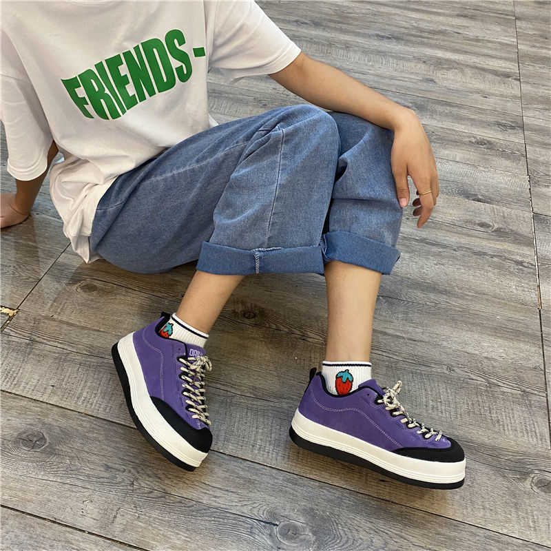 New Sneakers Women Fashion Sports Shoes Casual Vulcanized Shoes Comfort Breathable Solid Color Walking Shoes Y0907