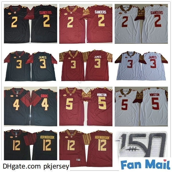 NCAA FSU Florida State Seminoles 2 Deion Sanders 3 Derwin James 4 Dalvin Cook 5 Jameis Winston 12 Akers Hornibrook 150TH Football Jerseys, Black;red
NCAA FSU Florida State Seminoles 2 Deion Sanders 3 Derwin James 4 Dalvin Cook 5 Jameis Winston 12 Akers Hornibrook 150TH Football Jerseys, Black;red