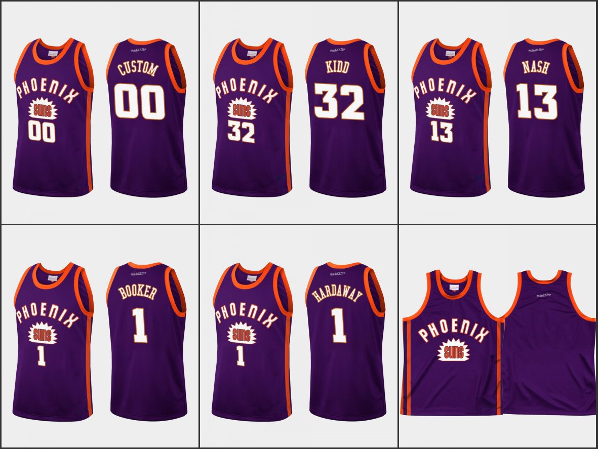 Phoenix' Suns' Men Devin Booker Penny Hardaway Steve Nash Jason Kidd Custom Purple Team Heritage Tank Top Jersey
Phoenix' Suns' Men Devin Booker Penny Hardaway Steve Nash Jason Kidd Custom Purple Team Heritage Tank Top Jersey