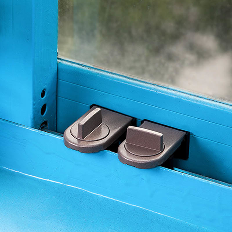 Sliding Doors Tools Iron Window Safety Lock Anti-theft Window Spacer Children Against Alip Button Adjustable 1Pcs Durable