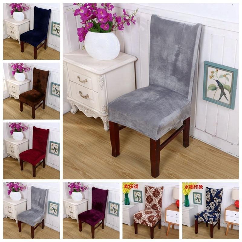 Solid Color Velvet Chair Cover Spandex Stretch Elastic Slipcovers Covers For Kitchen Dining Room Wedding Banquet El
Solid Color Velvet Chair Cover Spandex Stretch Elastic Slipcovers Covers For Kitchen Dining Room Wedding Banquet El