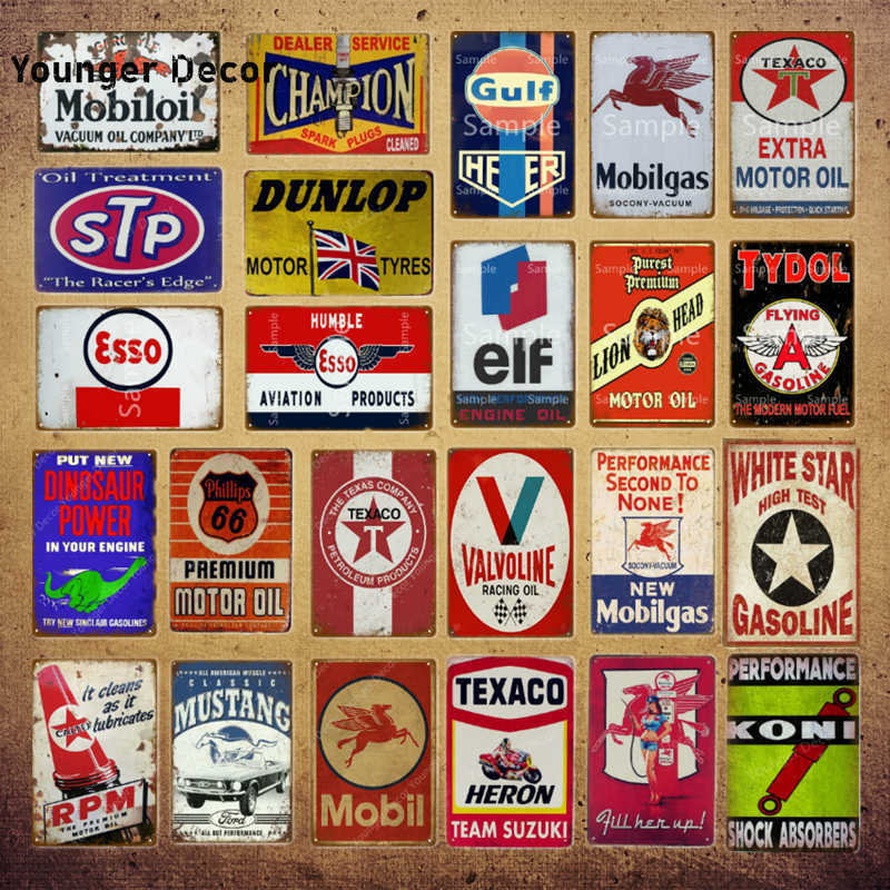 Vintage Esso Mobil Motor Oil Tin Signs Metal Poster ELF STP Auto Motorcycle Gasoline Garage Shop Home Wall Decoration YI-223
Vintage Esso Mobil Motor Oil Tin Signs Metal Poster ELF STP Auto Motorcycle Gasoline Garage Shop Home Wall Decoration YI-223