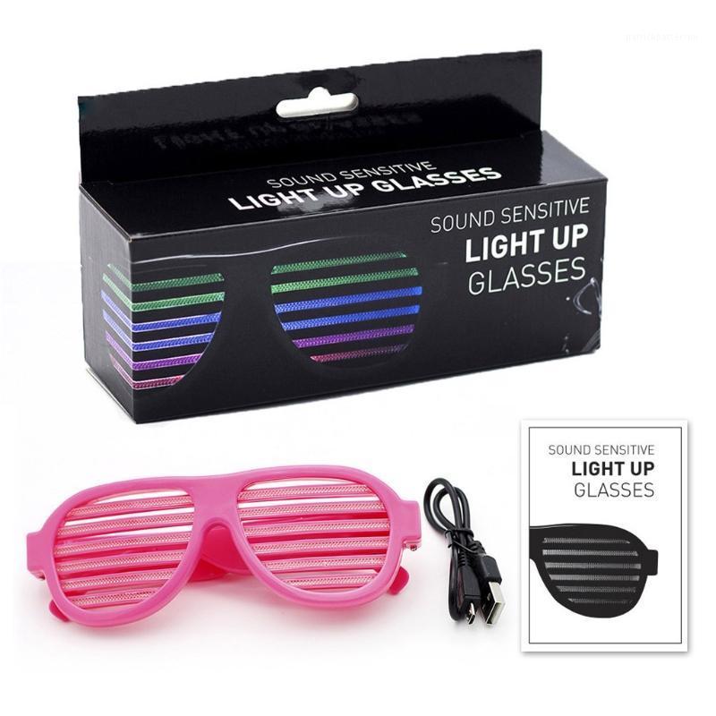 Light Up Disco Glasses React To Sound Music Rechargeable Shutter Shades Rave LED Party Glow In The Dark Sunglasses
Light Up Disco Glasses React To Sound Music Rechargeable Shutter Shades Rave LED Party Glow In The Dark Sunglasses