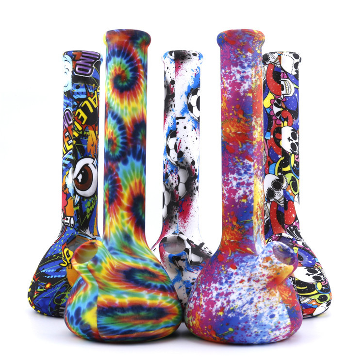 Hookahs 8" Silicone Beaker Bong Portable Water transfer printing Pipes Oil Rigs Unbreakable Smoking Concentrate Pipe
Hookahs 8" Silicone Beaker Bong Portable Water transfer printing Pipes Oil Rigs Unbreakable Smoking Concentrate Pipe