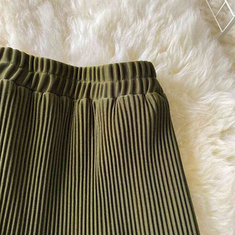 Nomikuma Spring Autumn Korean Women Skirt Causal High Waist Pleated Patchwork Skirts New Fashion Bottom Mujer Faldas 6D760 210427