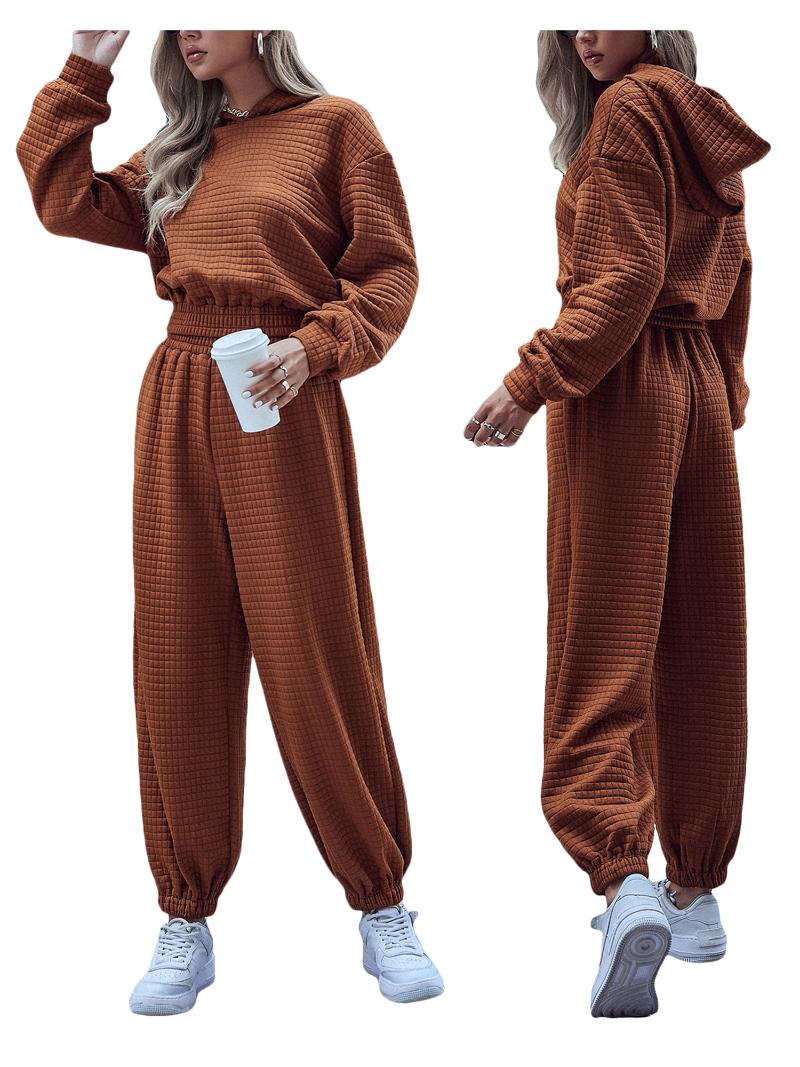 Women's Two Piece Pants 2 Pieces Women Sport Suit Set Solid Color Long Sleeve Hooded Tops+ Ankle Banded Tracksuit Spring Autumn Clothing, White
Women's Two Piece Pants 2 Pieces Women Sport Suit Set Solid Color Long Sleeve Hooded Tops+ Ankle Banded Tracksuit Spring Autumn Clothing, White